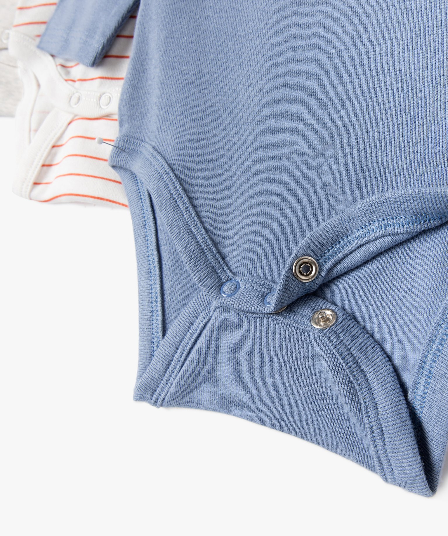 Bodies bébé à manches longues et col américain thème vo... bleu | GEMO