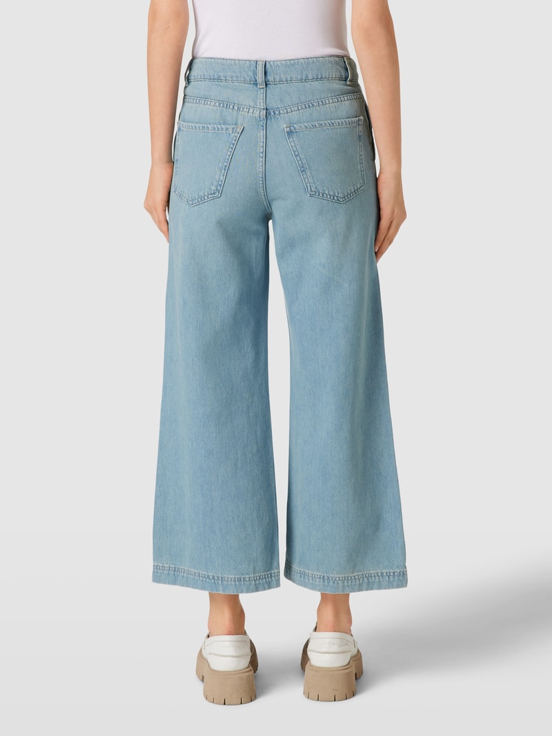 Straight Fit Jeans mit Eingrifftaschen in jeans