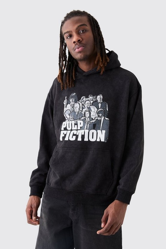 Oversize Hoodie mit lizenziertem Pulp Fiction Print