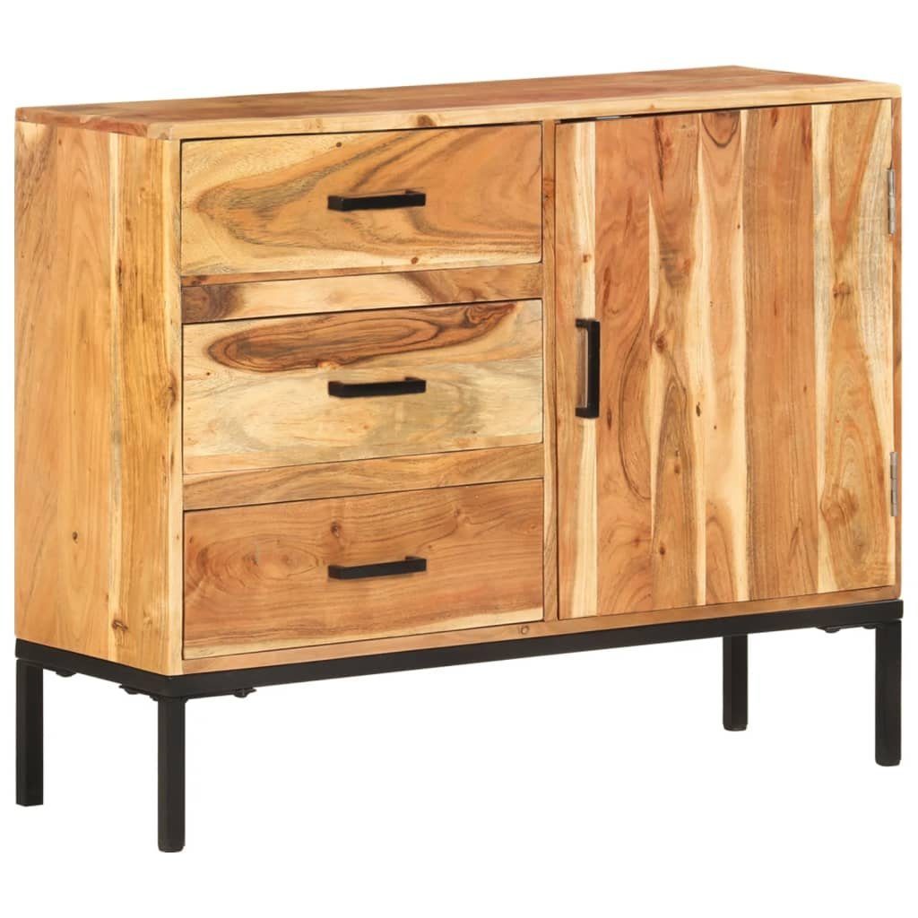 vidaXL Sideboard Sideboard 88x30x73 cm Akazie Massivholz (1 St)