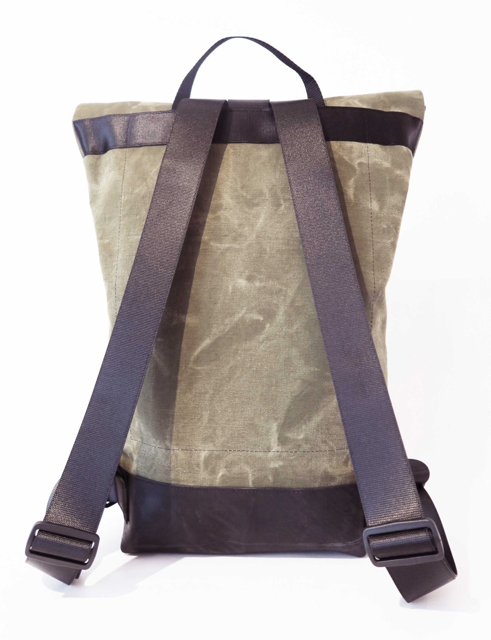 LEONCA Handtaschen khaki Rollrucksack Zeltleinen Oliv hell S