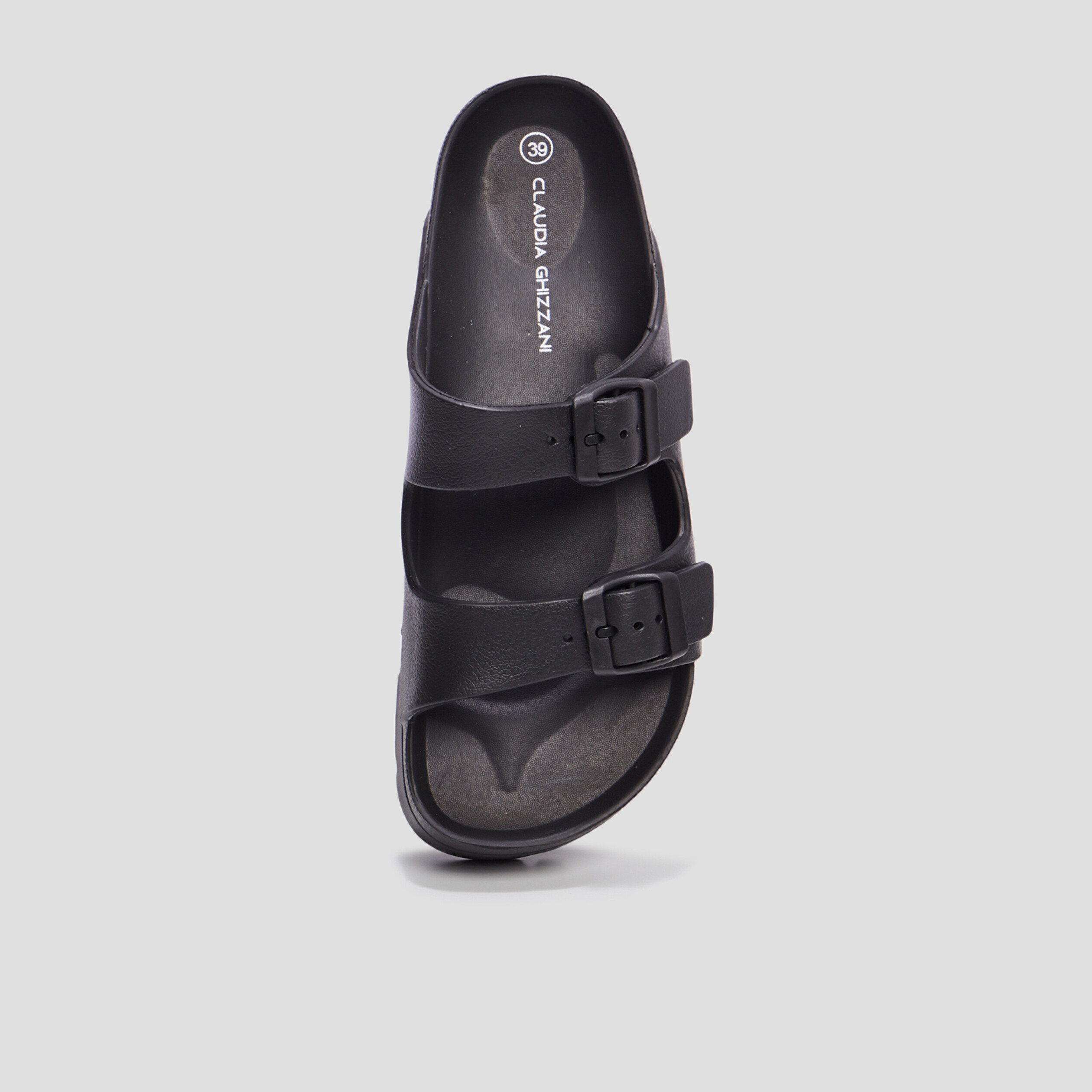 Mules de plage plateformes noir femme | La Halle