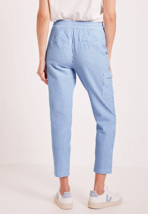 CECIL Casual Fit Seersucker Hose