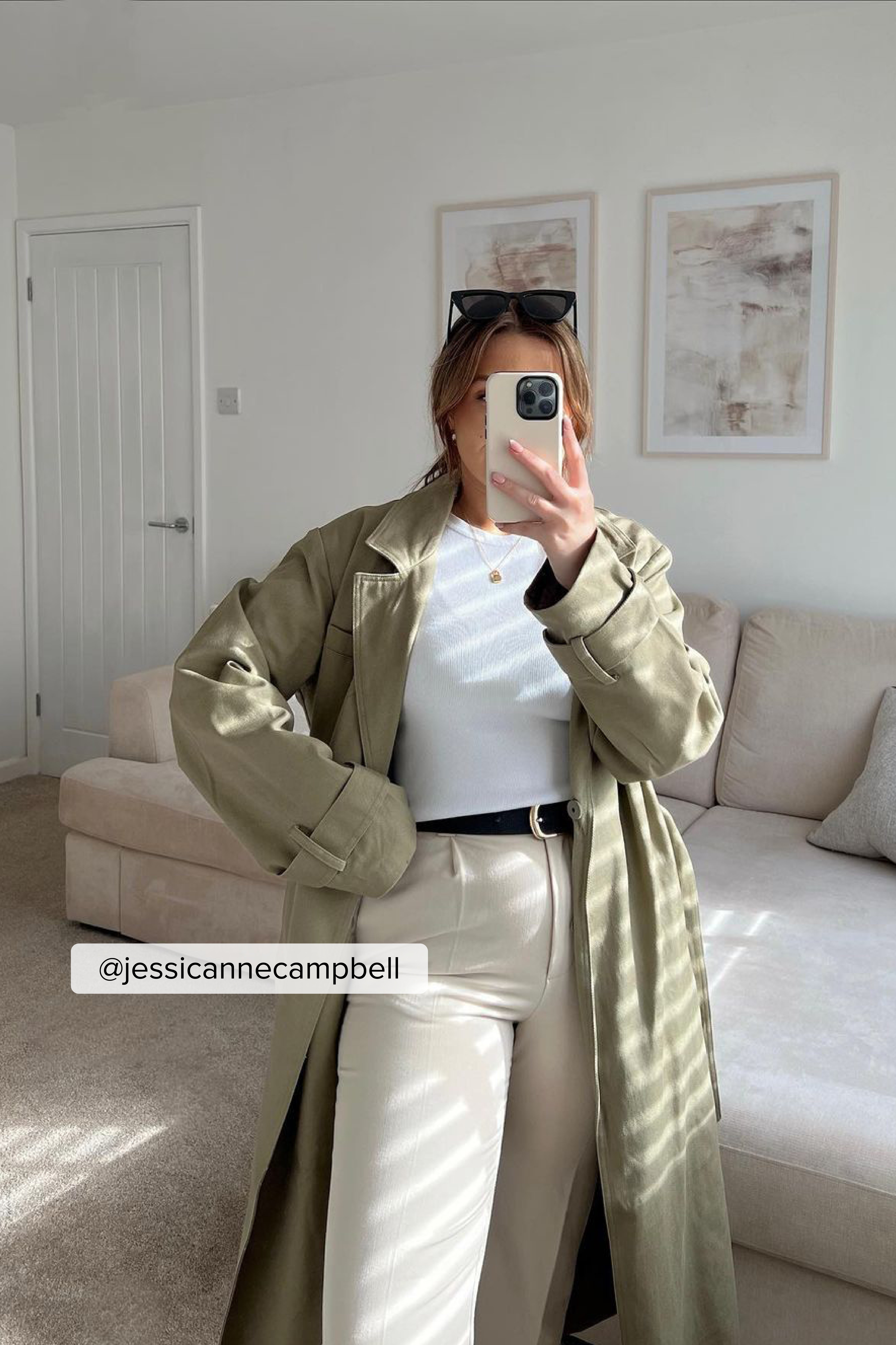 Trenchcoat aus schwerer Baumwolle