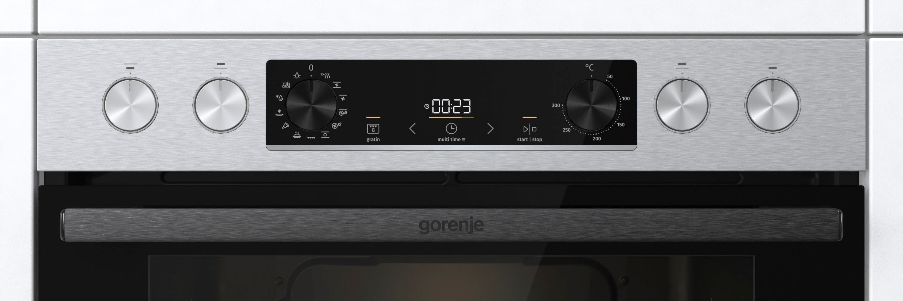 GORENJE Induktions Herd-Set Pacific Induktion 2021, mit 1-fach-Teleskopauszug, ecoClean Plus