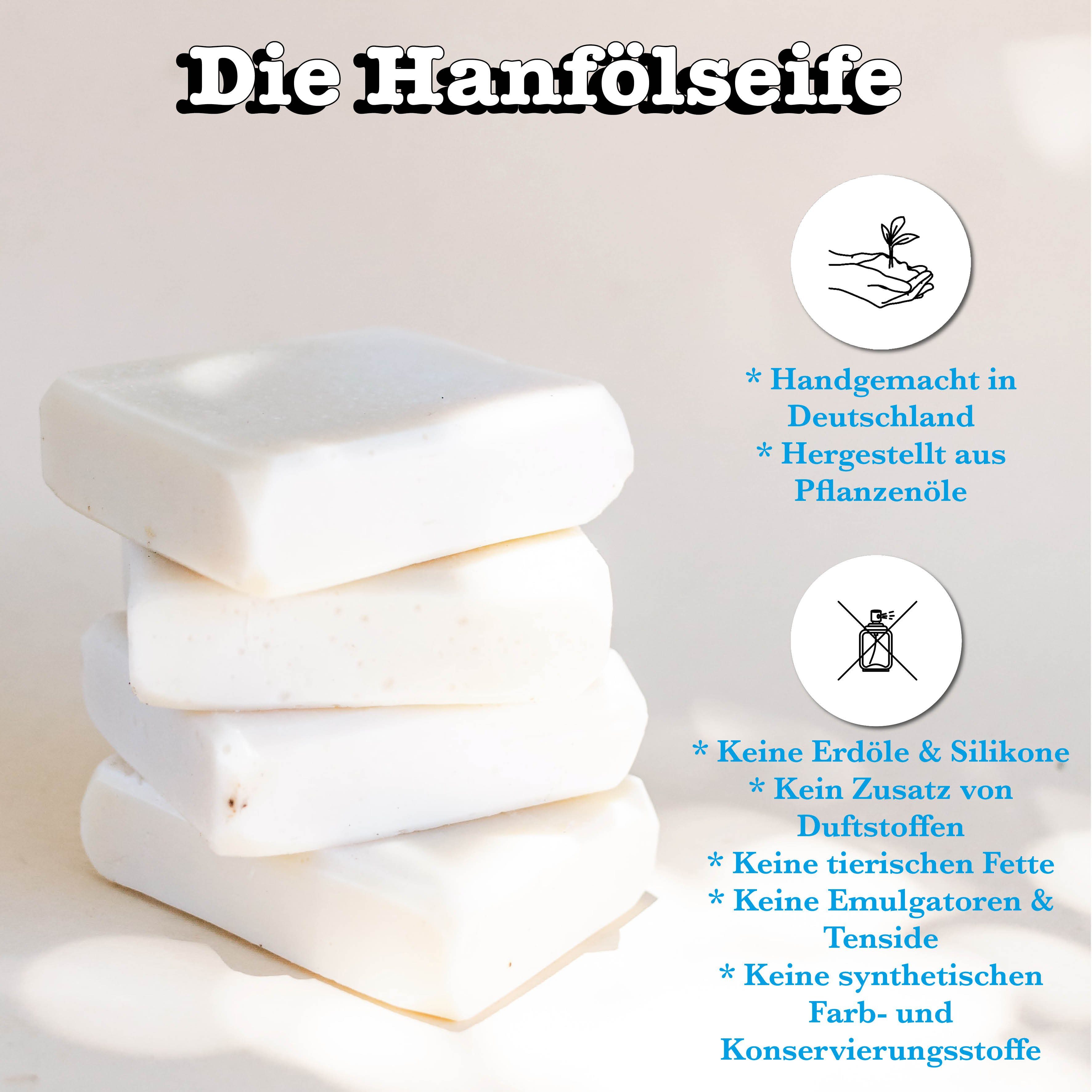 spreetherm Pflege-Geschenkset Hanföl Seife inkl. Schwamm als Geschenkset ohne künstliche Zusätze, 1-tlg., - Bekannt aus Social Media