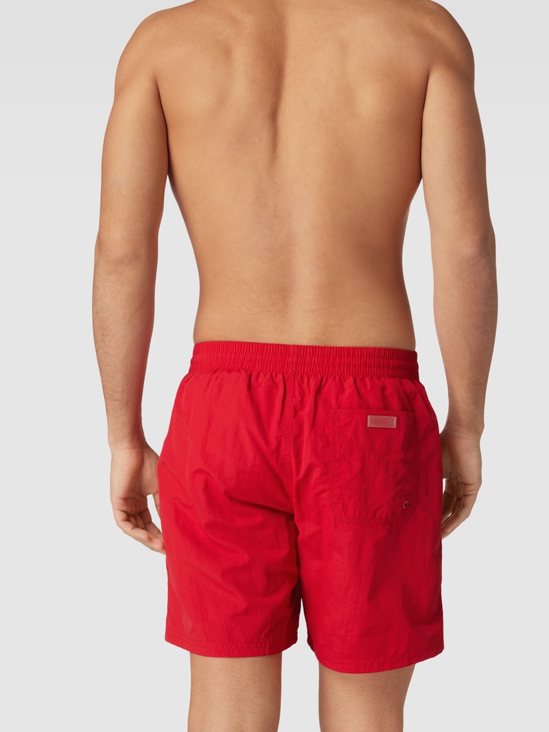 Badehose mit elastischem Bund in rot