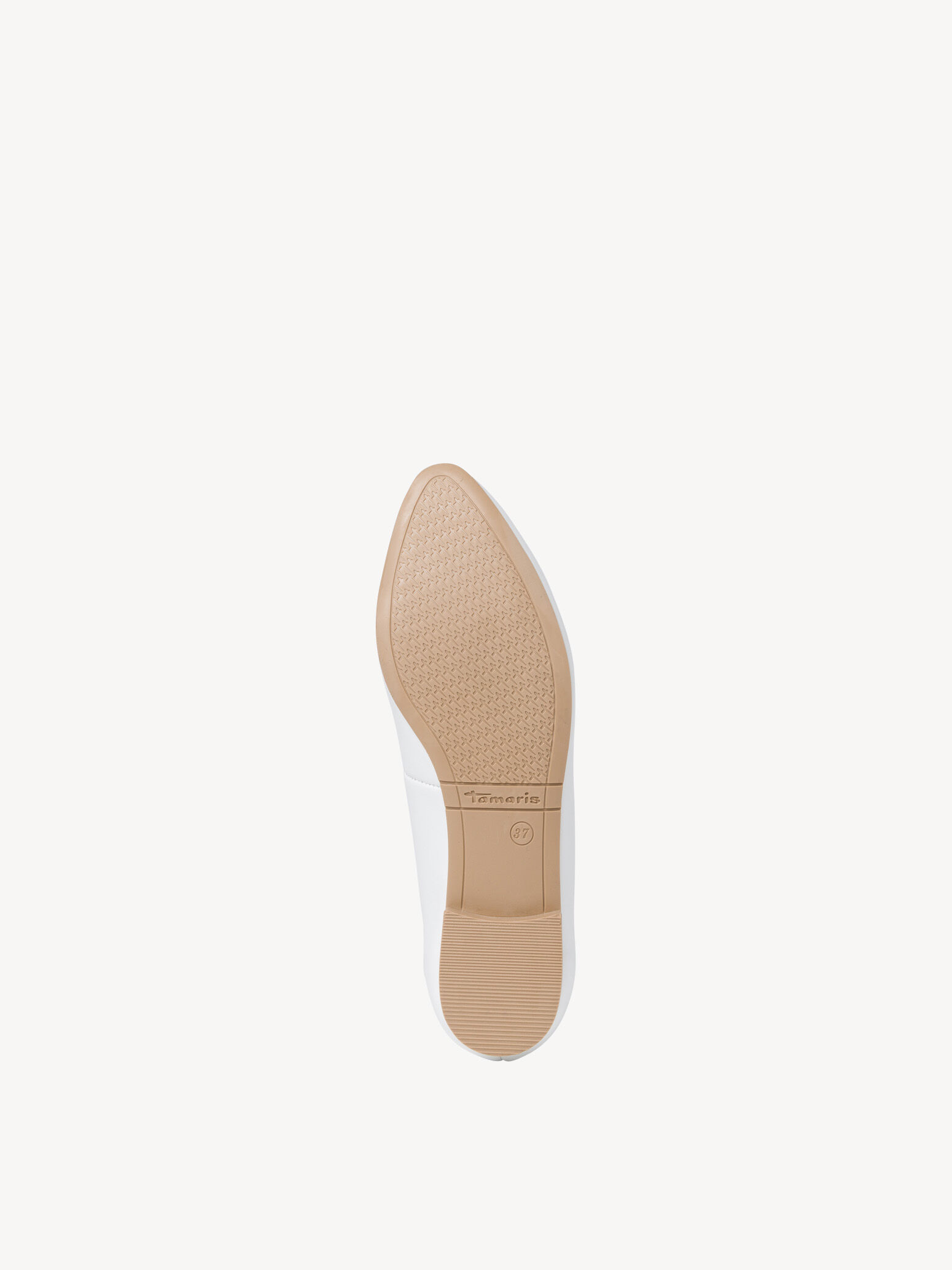 Ballerine en cuir - blanc