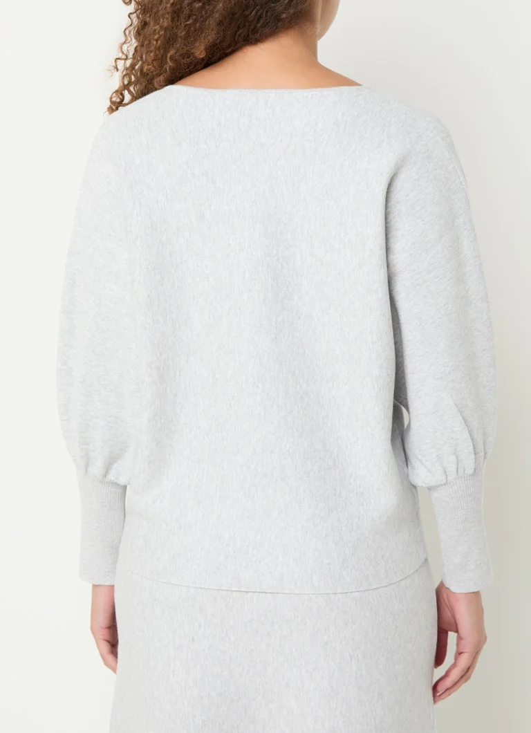 Xandres Antlion sweater with melange design and balloon sleeves