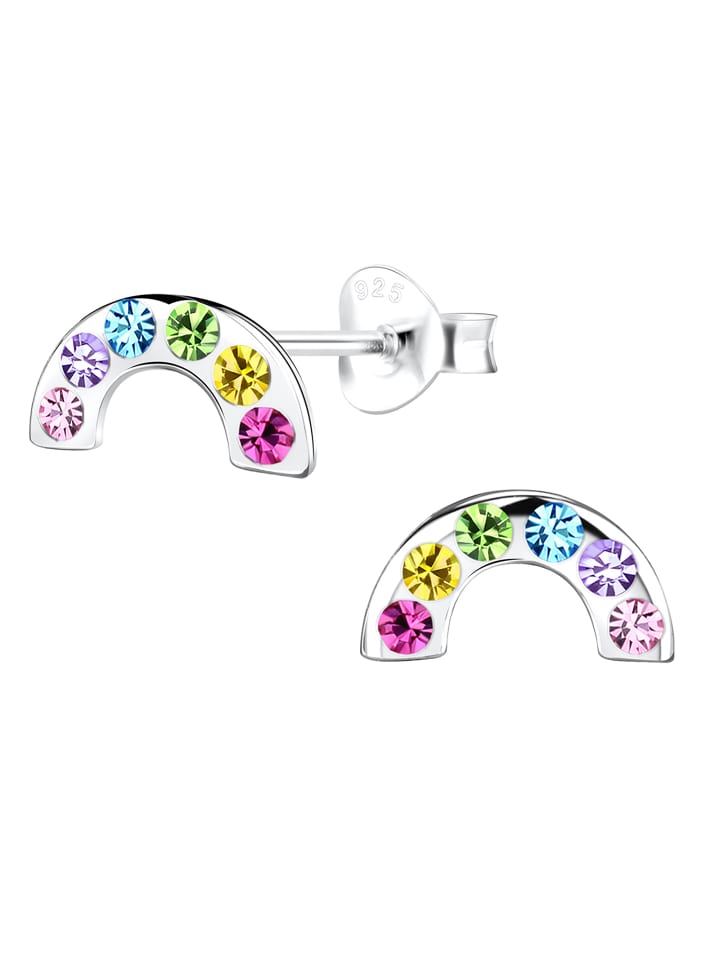 schmuck23 Silber Ohrringe 925 Regenbogen 0,7 cm x 0,8 cm günstig kaufen onesize