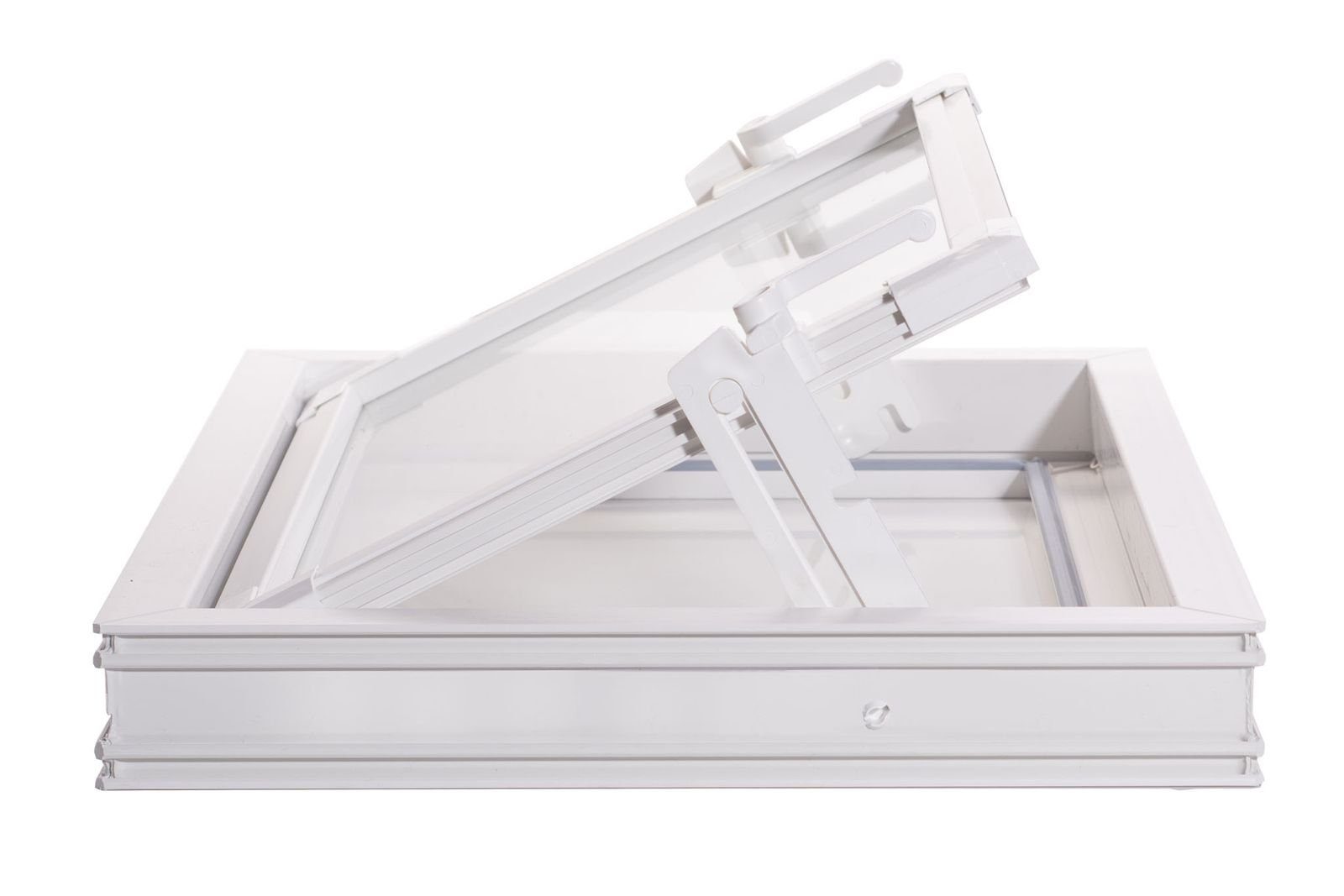 ACO Severin Ahlmann GmbH & Co. KG Kellerfenster ACO 60cm Nebenraumfenster Kippfenster Fenster weiß Kellerfenster Isoglasfenster, wärmeisolierende Kunststoff-Hohlkammerprofile