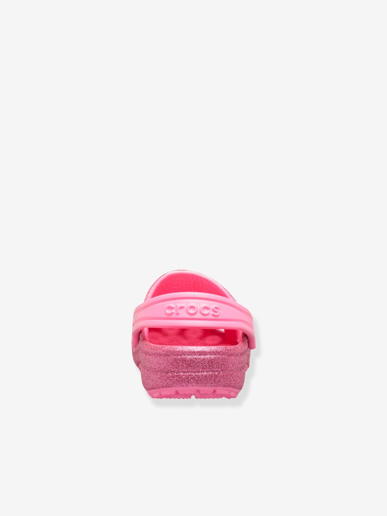 Sabots bébé Classic Glitter Clog T CROCS™ pink lemonade