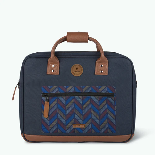 Chicago laptop bag in navy blue