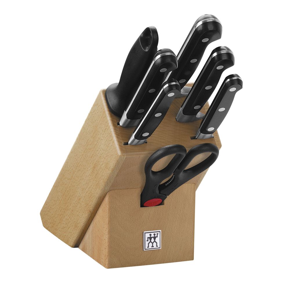 Messerblockset 8-tlg, Natur
