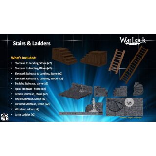 WarLock Dungeon Tiles: Stairs & Ladders
