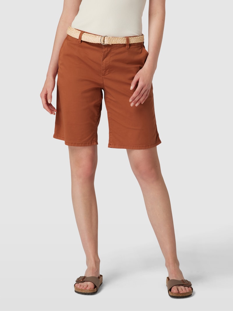 Chino-Shorts in rostrot