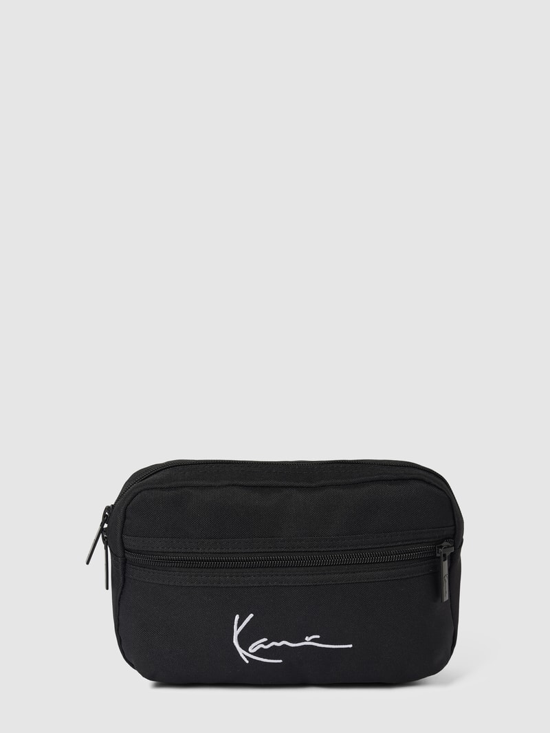Gürteltasche mit Label-Print in black