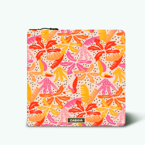 Pirae - Pink rectangular microfiber towel
