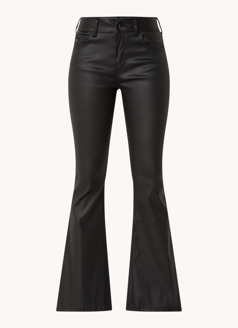 Lois Raval Class flared trousers in faux leather