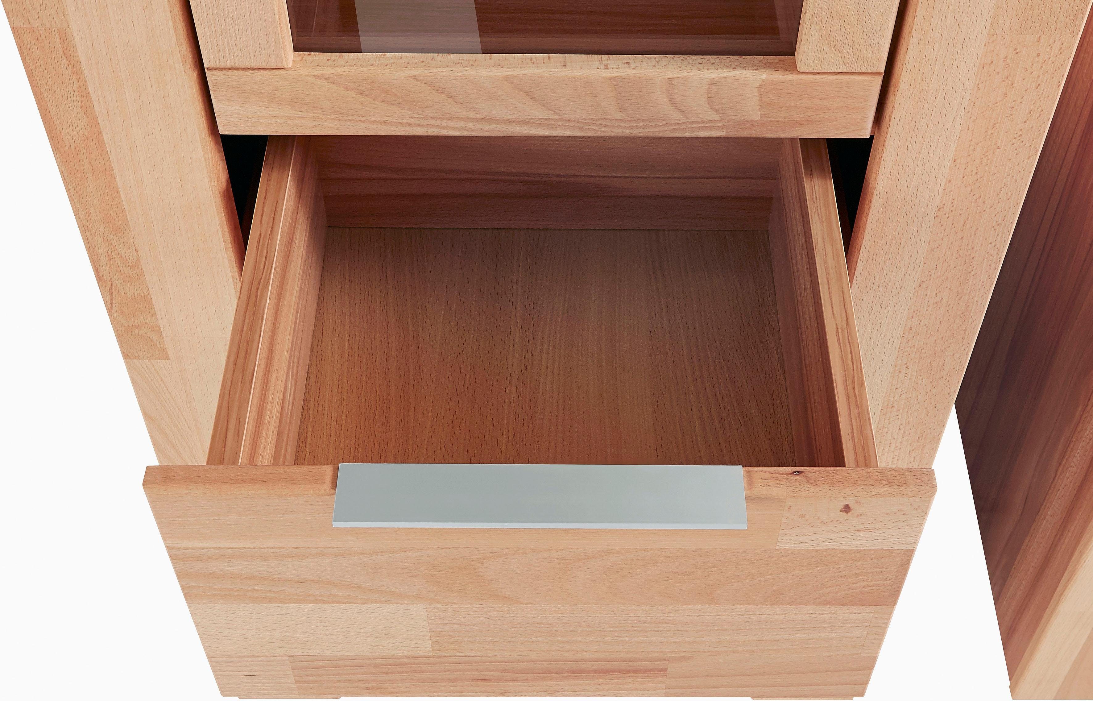 Woltra Wohnwand Zara, (Set, 4-St), teilmassives Holz