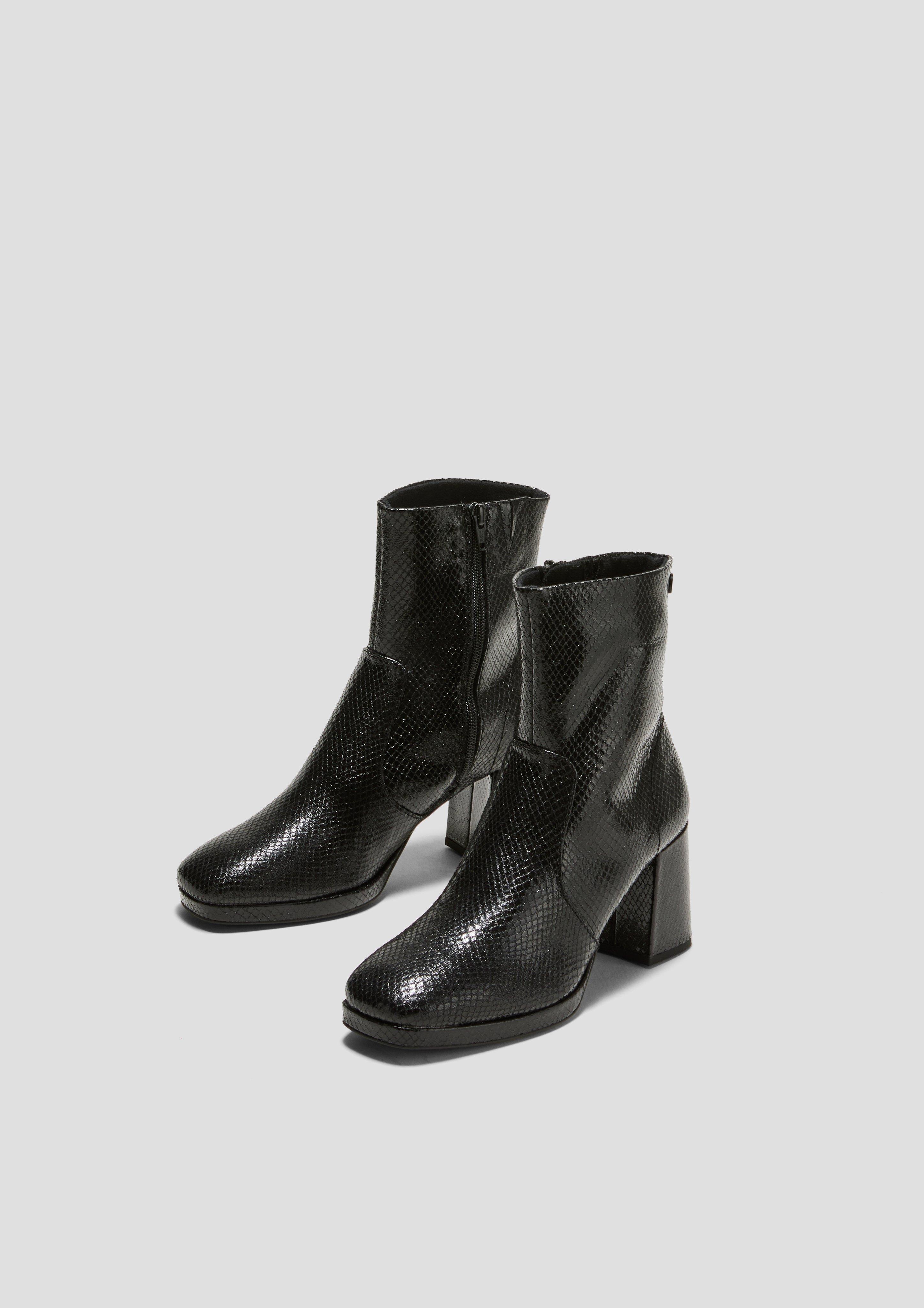 Stiefelette mit Metallic-Effekt  6008561-006
