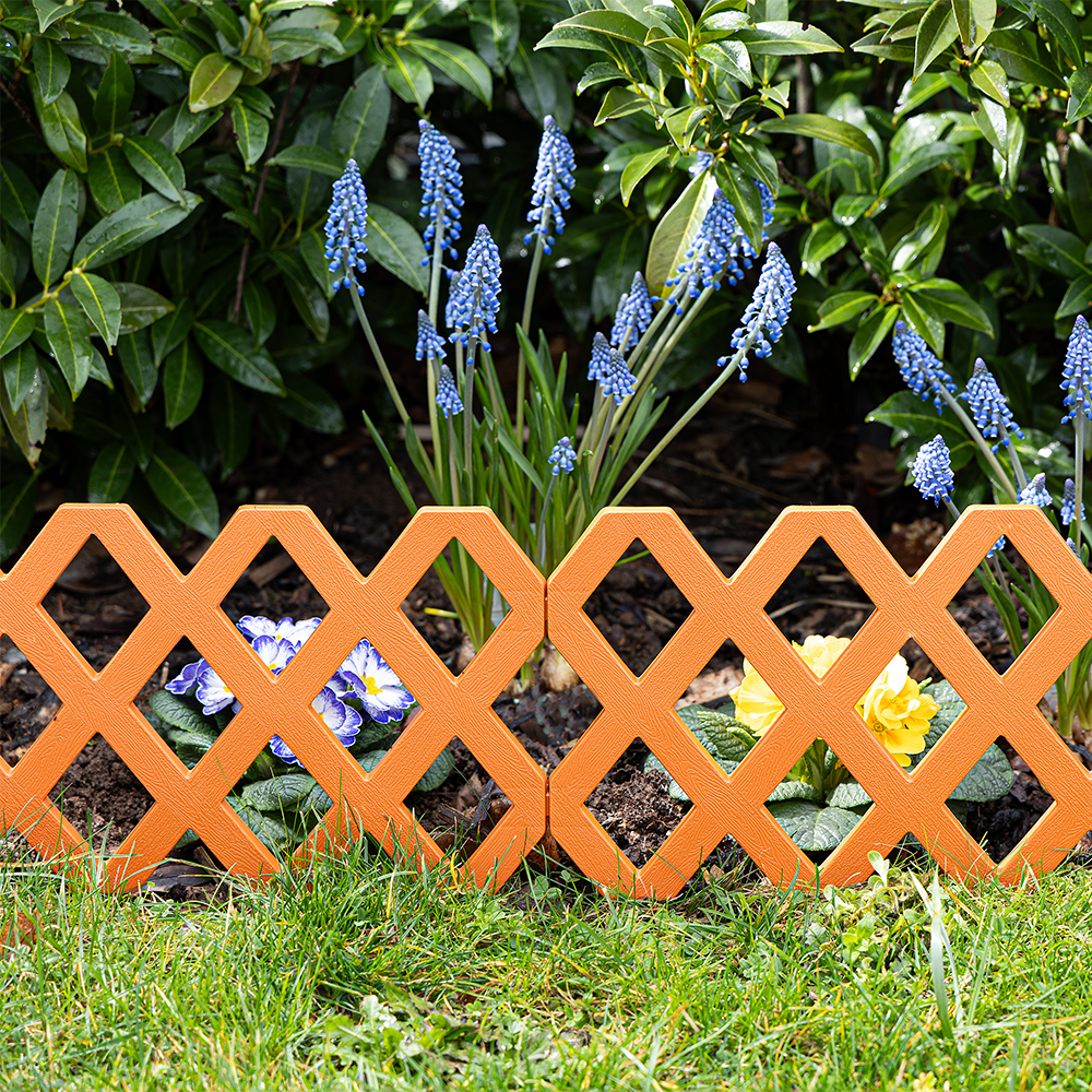 Powertec Garden Gartenzaun-Set 10 teilig aus PP, ca. 58,5 x 30 cm
