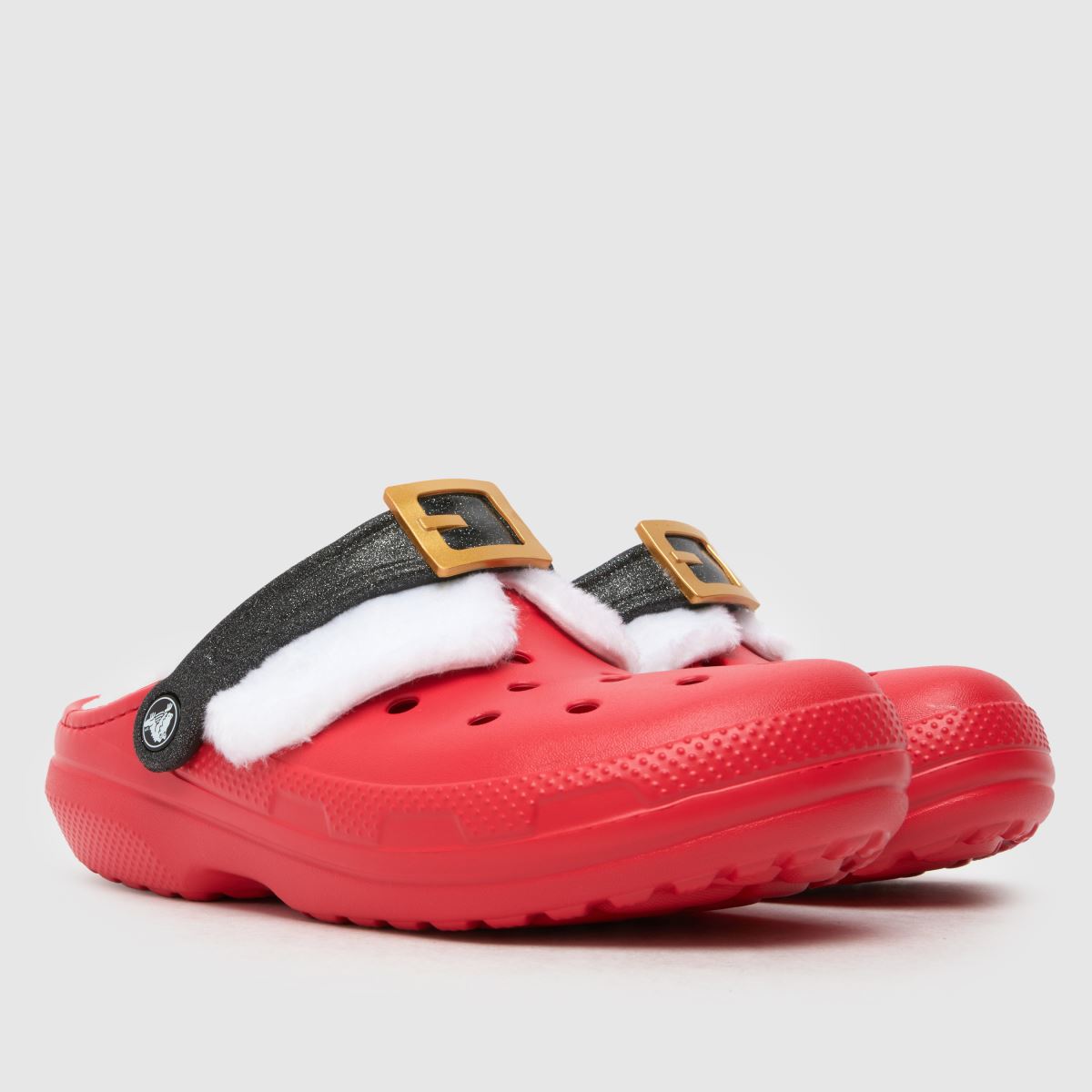 Crocs klasszikus bélelt Santa klumpa szandál piros színben