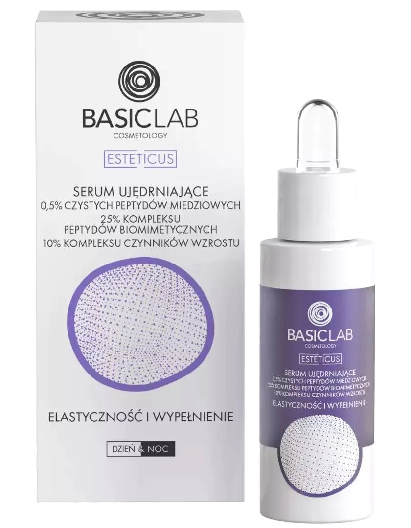BasicLab Esteticus opstrammende serum med 0,5% kobberpeptid og 25% kobberpeptidkompleks
