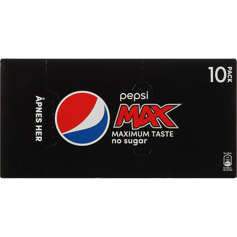 Pepsi Pepsi Max 10x0,33 l boks