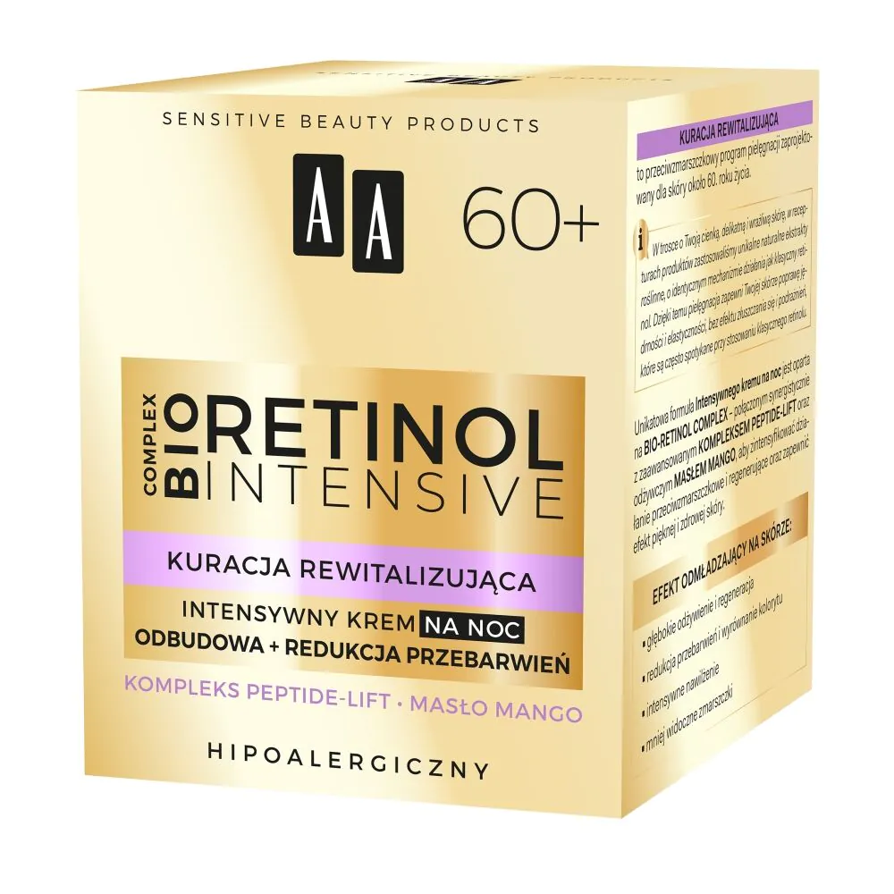 AA Retinol Intensive 60+ Intensiv natcreme genopbyggende + reducerende misfarvninger