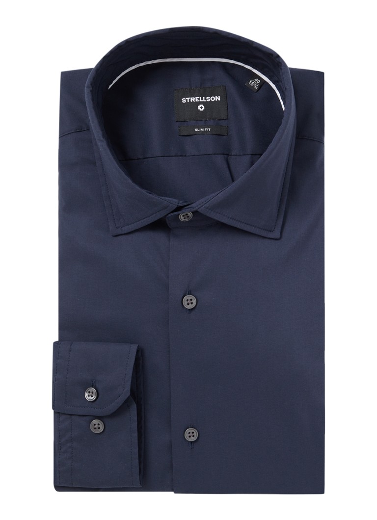 Strellson  Slim fit overhemd in lyocellblend
