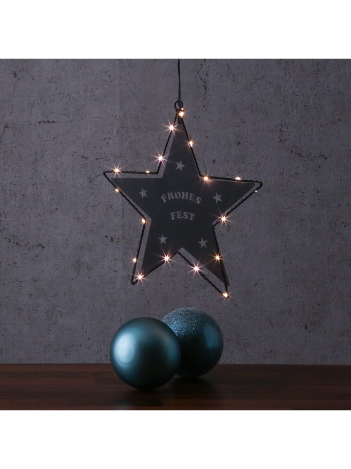 MARELIDA LED Metallstern 5-zackig teilbar in schwarz günstig kaufen onesize