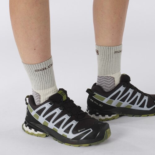 DAMEN TRAILRUNNINGSCHUHE SHOES XA PRO 3D V8 GTX W BLACK/GREEN MOS