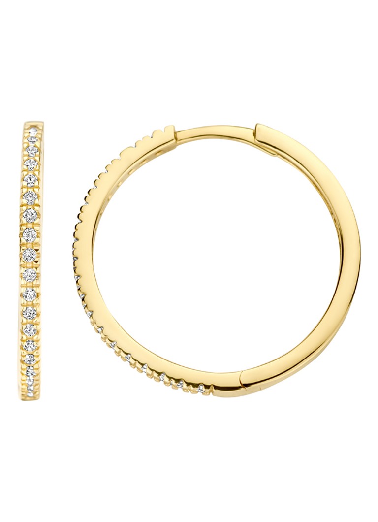 Orecchini Blush in oro giallo 14 carati con zirconi cubici 7306YZI