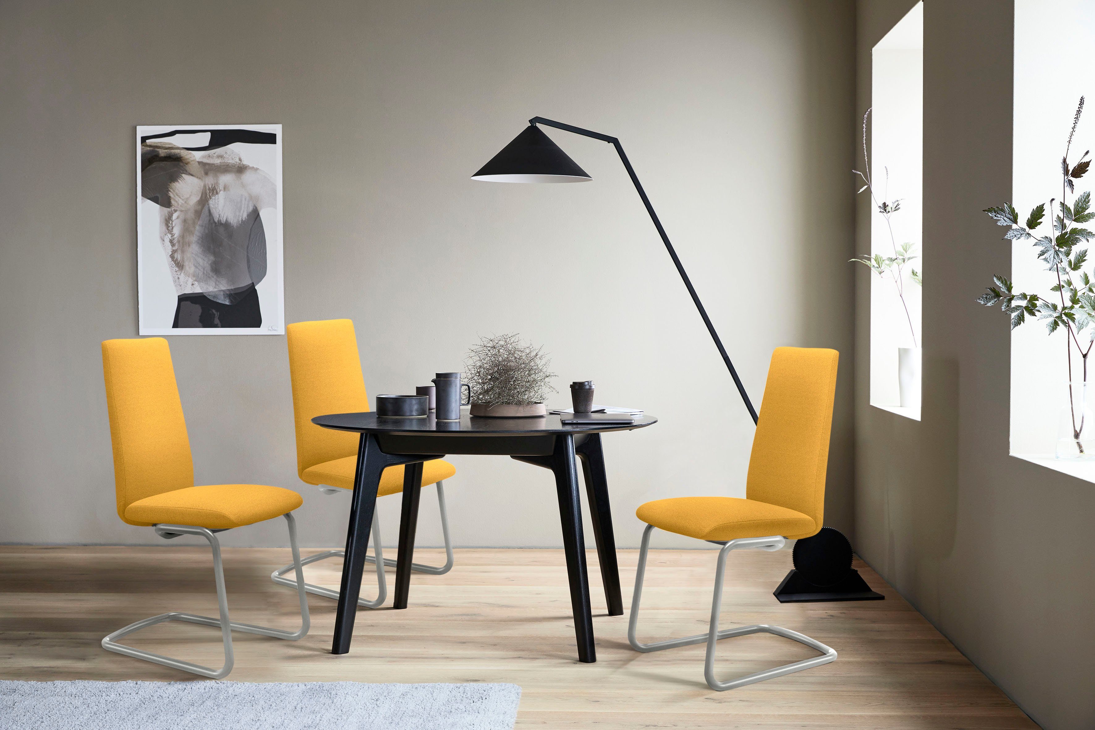 Stressless® Polsterstuhl Laurel, High Back, Größe M, mit Beinen aus Stahl in Chrom glänzend