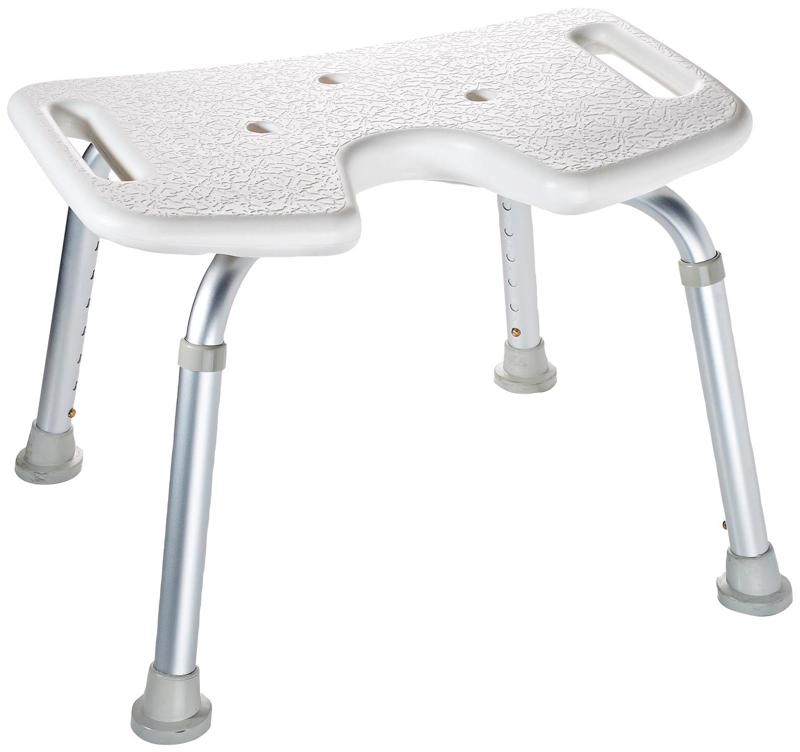 Ridder Duschhocker Comfort, belastbar bis 130 kg, mit Hygieneausschnitt, Gewicht: 2,37 Kg