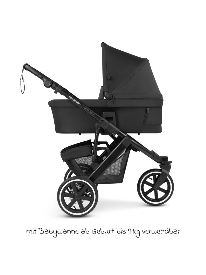 ABC-Design 3in1 Kinderwagen-Set Salsa Run - Babywanne, in schwarz günstig kaufen onesize