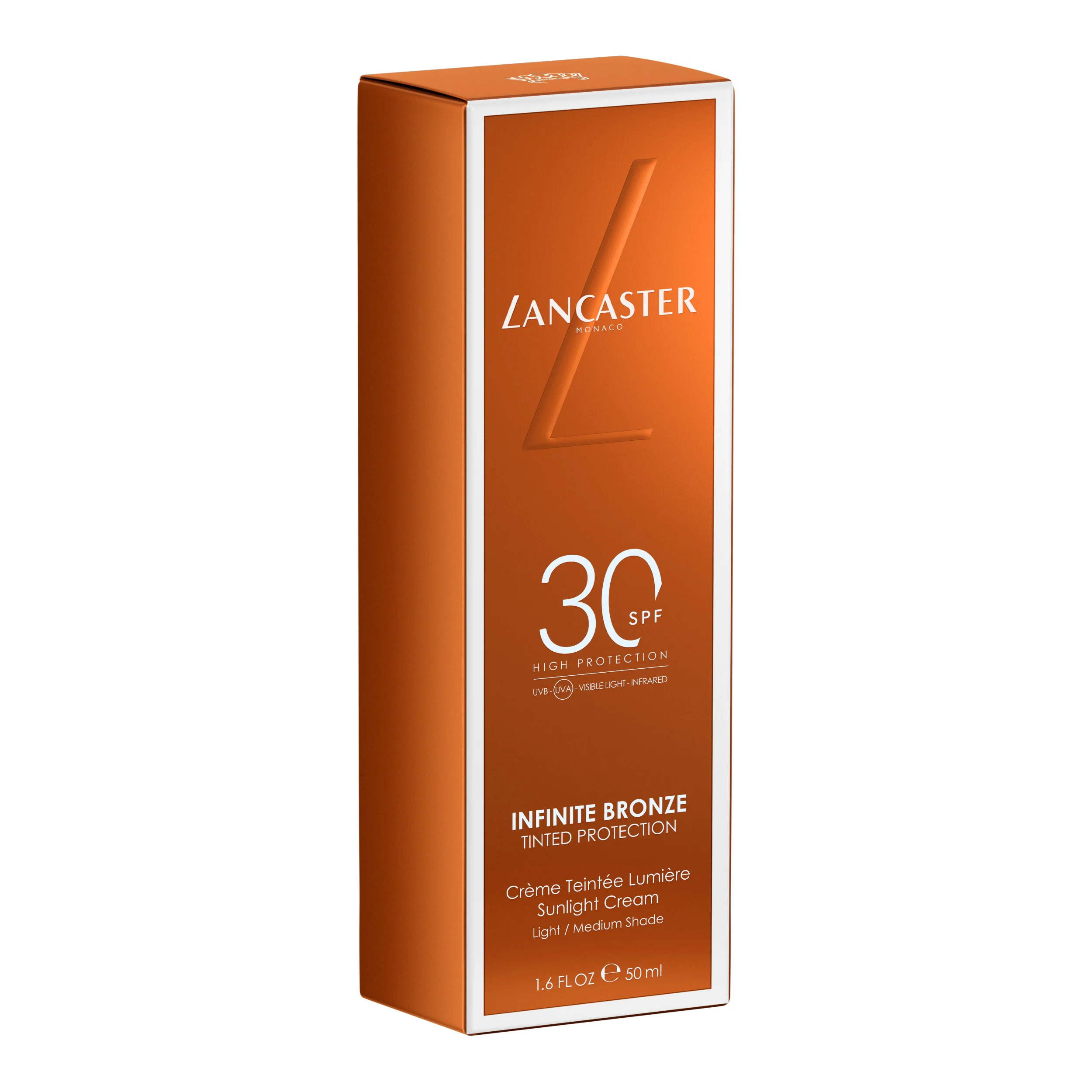 Lancaster Make-up Infinite Bronze Tinted Protection Sunlight Cream SPF30 - Maquillaje facial solar, base de maquillaje en crema