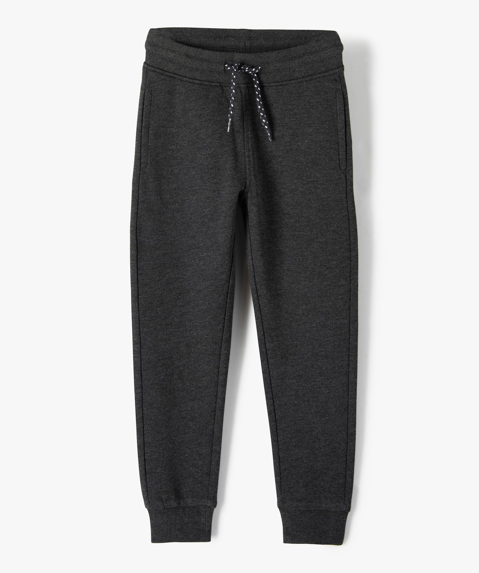 Pantalon de jogging avec intérieur molletonné Garçon gris fonce | GEMO