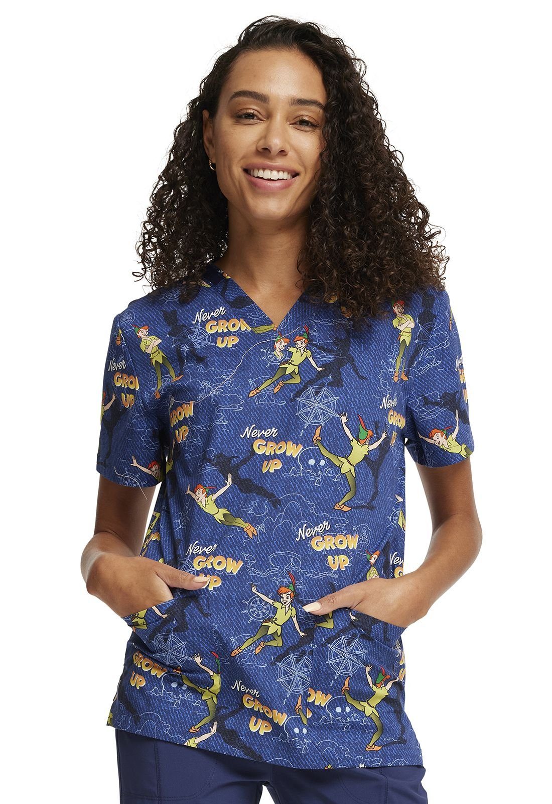 Cherokee Funktionsbluse Bunt bedruckter Unisex Kasack 
