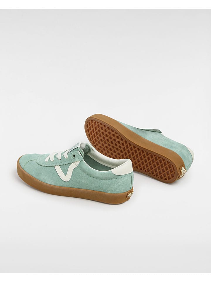 Vans Leder-Sneakers in Mint günstig kaufen