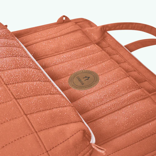 Tataouine orange diaper bag