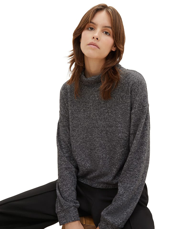 Tom Tailor Sweatshirt in Anthrazit günstig kaufen