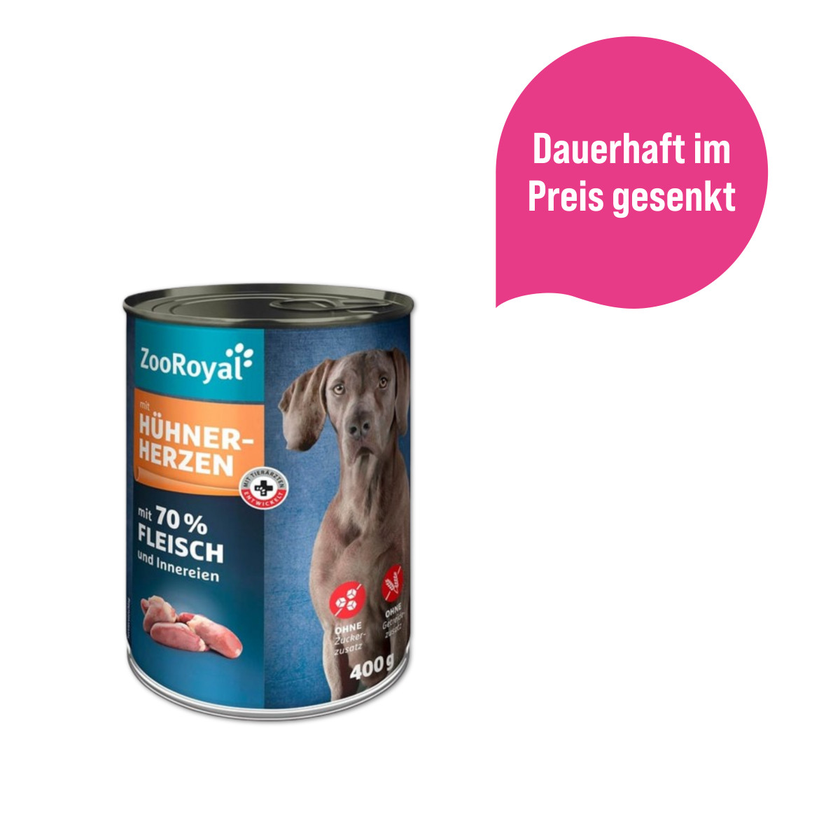 ZooRoyal Hunde-Nassfutter mit Hühnerherzen kaufen
