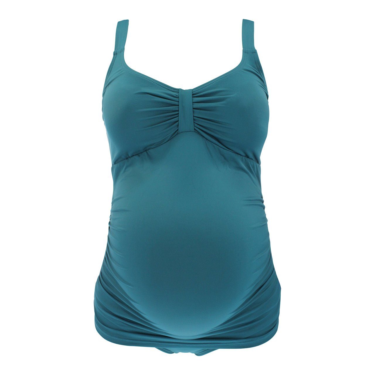 petit amour Umstandstankini AMANDA in Grüntürkis passend B/C Cup (Set, 2-St., 2-er Pack Tankini-Top mit Slip), Raffinierte Umstandsbademode, stylish und bequem, kann auch noch weit über die Schwangerschaft hinaus getragen werden. Design made in Hambu