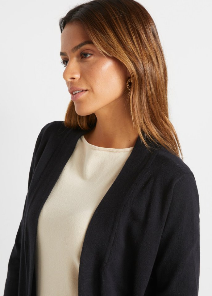 Longstrickjacke