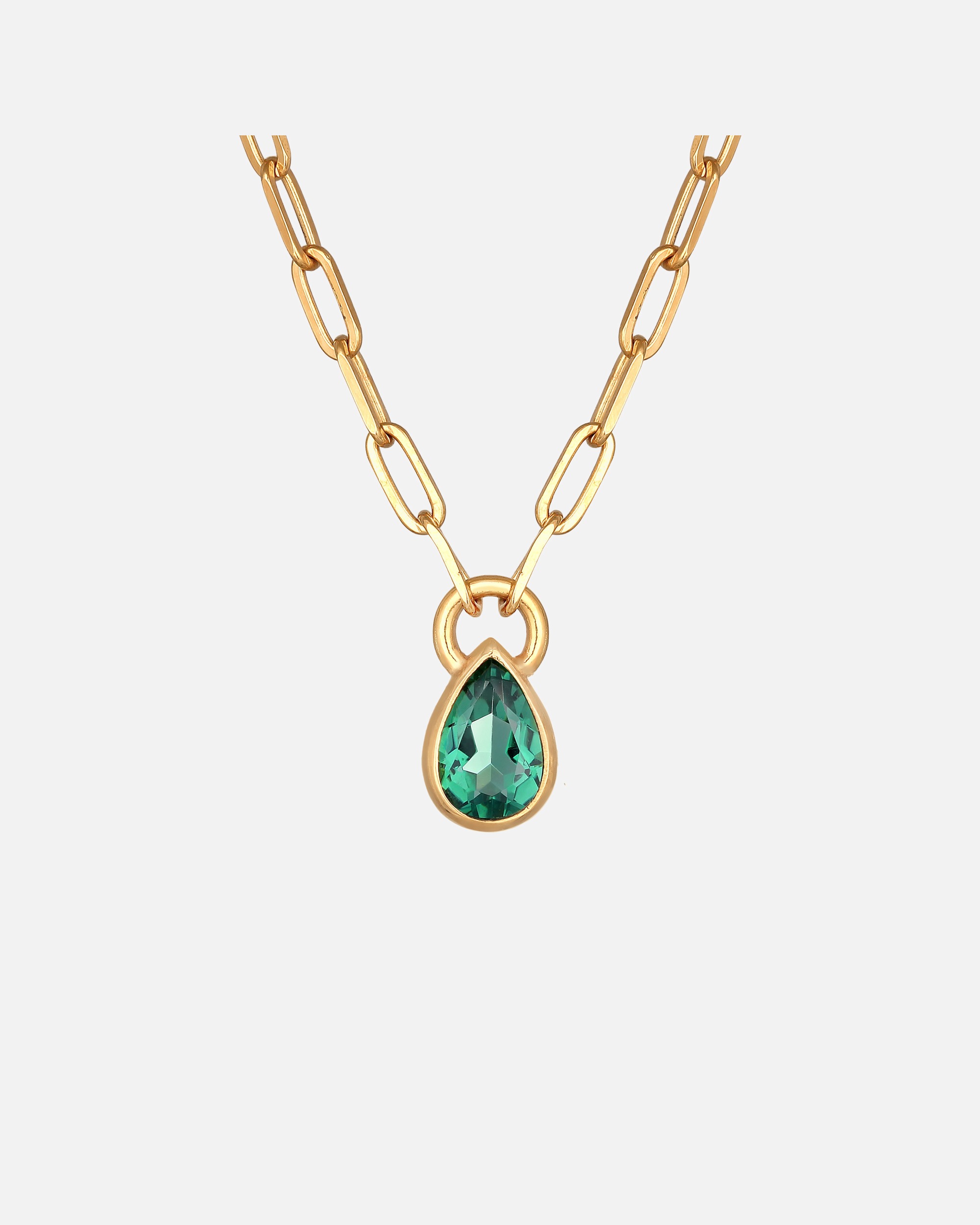 Collana con pendente a goccia da donna Elli PREMIUM in argento sterling 925 rodiato con quarzo