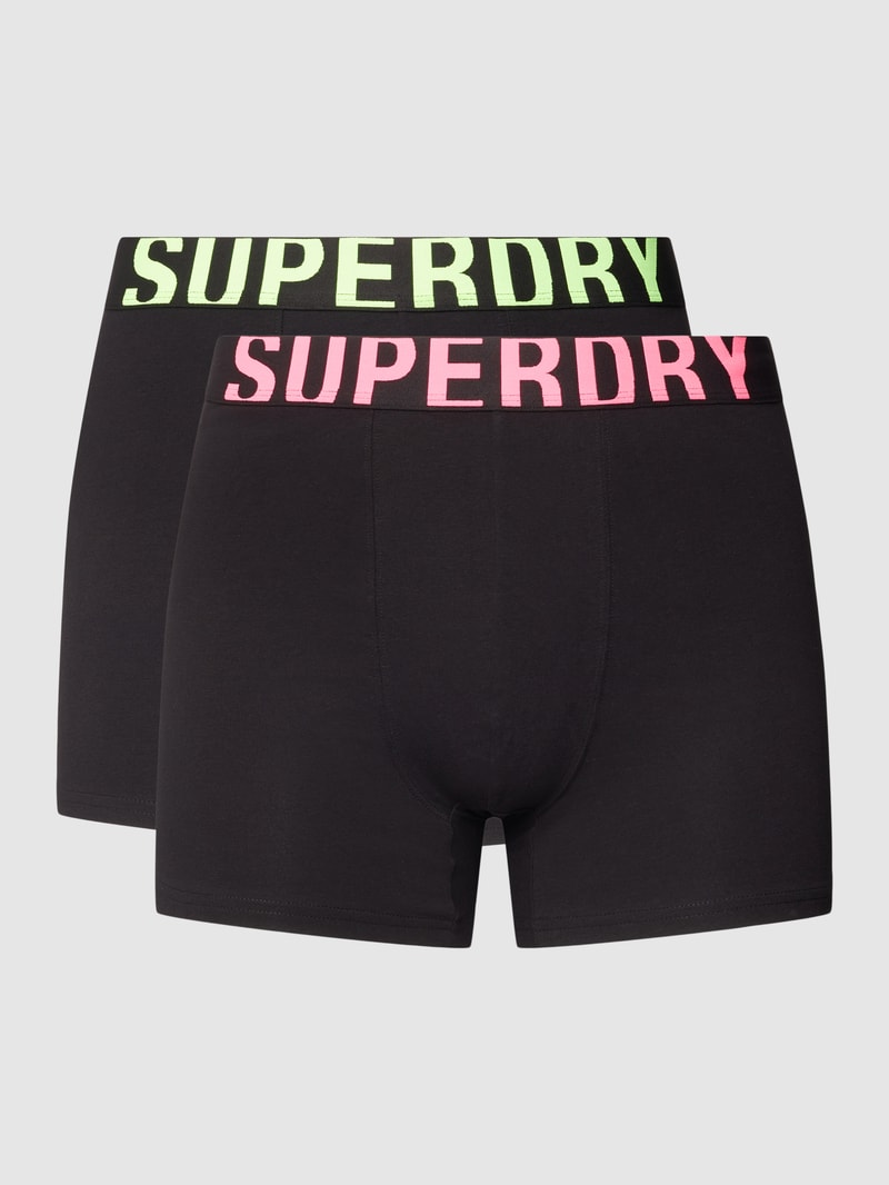 Boxershorts mit elastischem Logo-Bund 2er-Pack in neon gelb