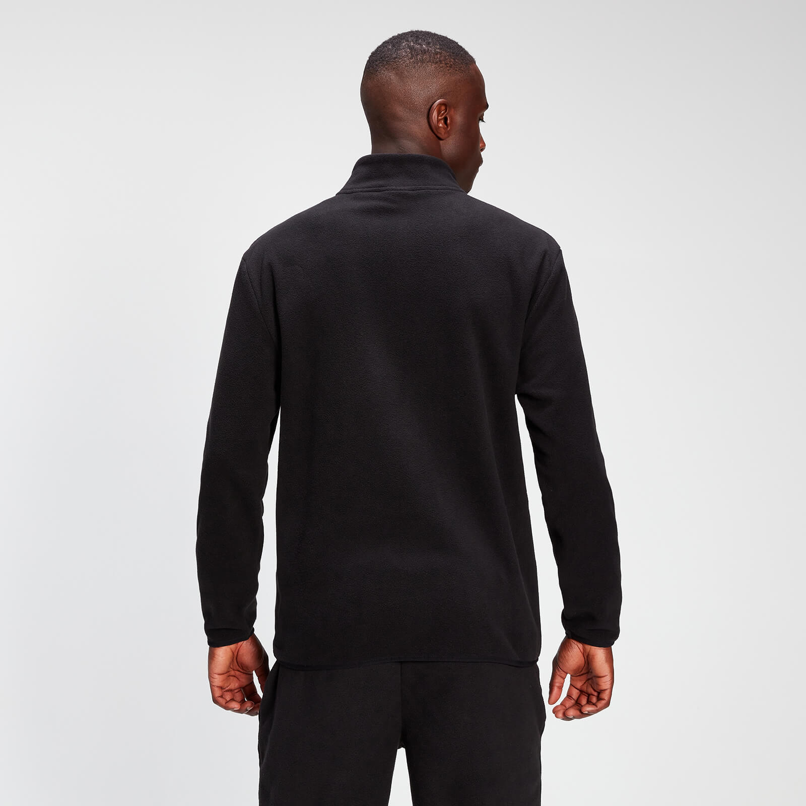 Polaire à fermeture éclair ¼ MP Rest Day pour hommes – Noir