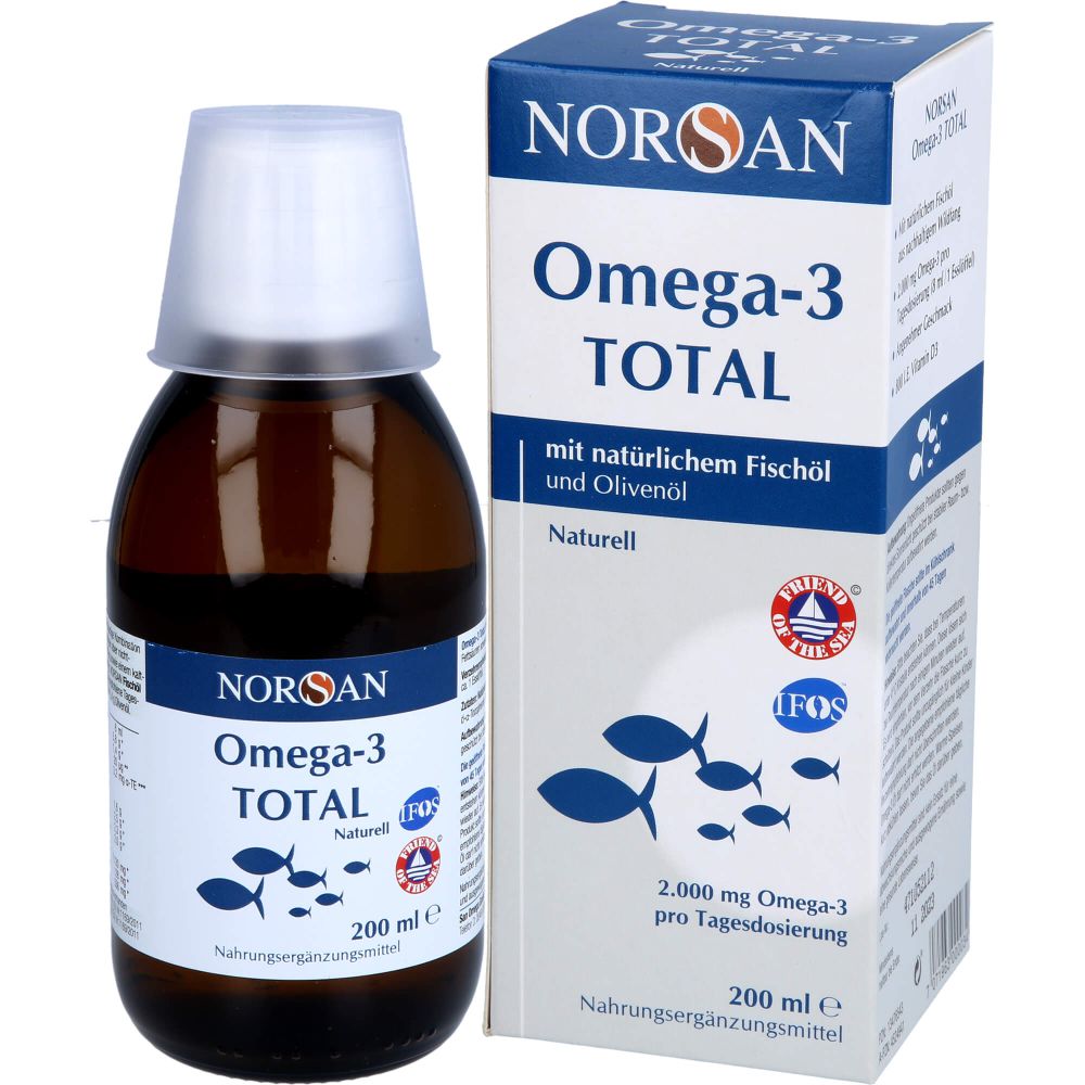 NORSAN Omega-3 Total Naturell flüssig